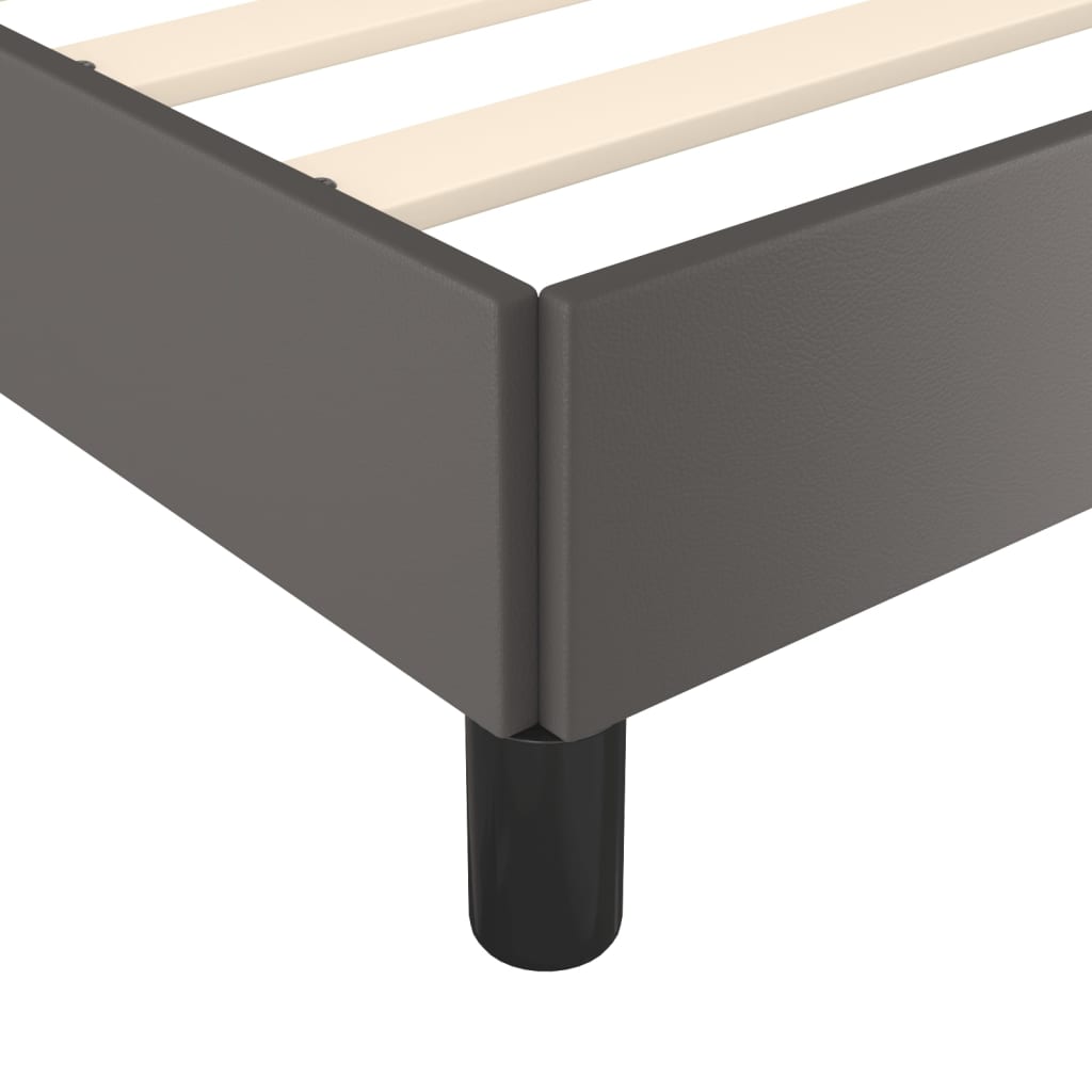 Okvir za krevet sivi 100x200 cm od umjetne kože