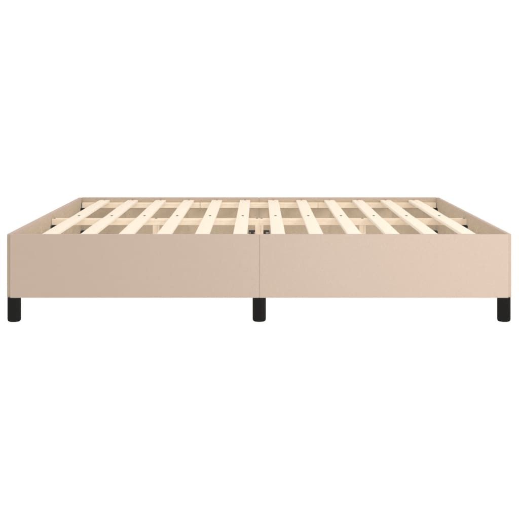 Okvir za krevet boja cappuccina 200x200 cm od umjetne kože
