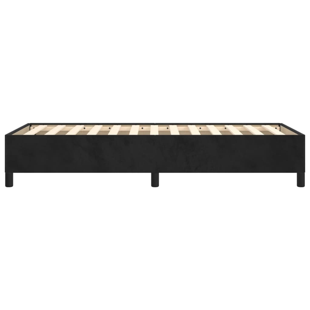 Okvir za krevet crni 90x190 cm baršunasti