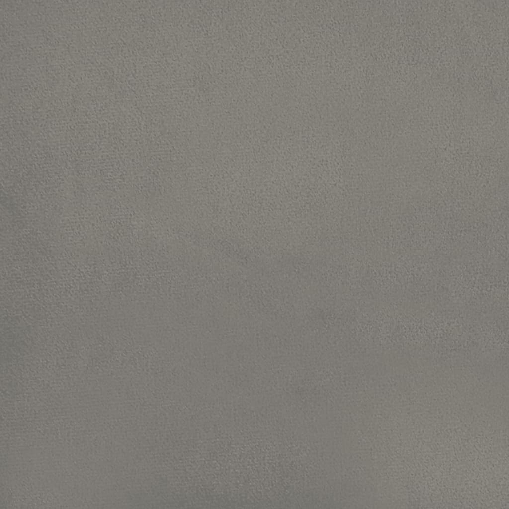 Okvir kreveta bez madraca svjetlosivi 90x200 cm baršunasti