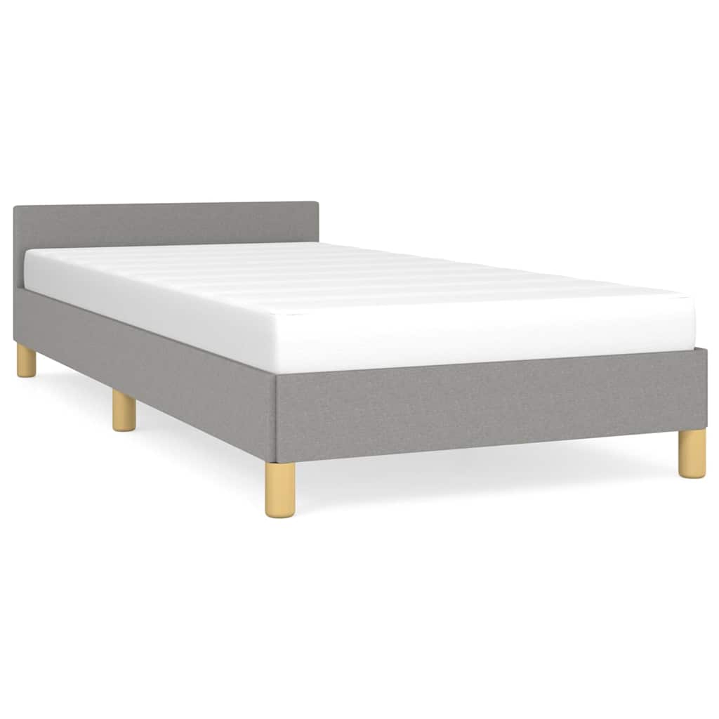 Okvir za krevet bez madraca svjetlosivi 80x200 cm od tkanine