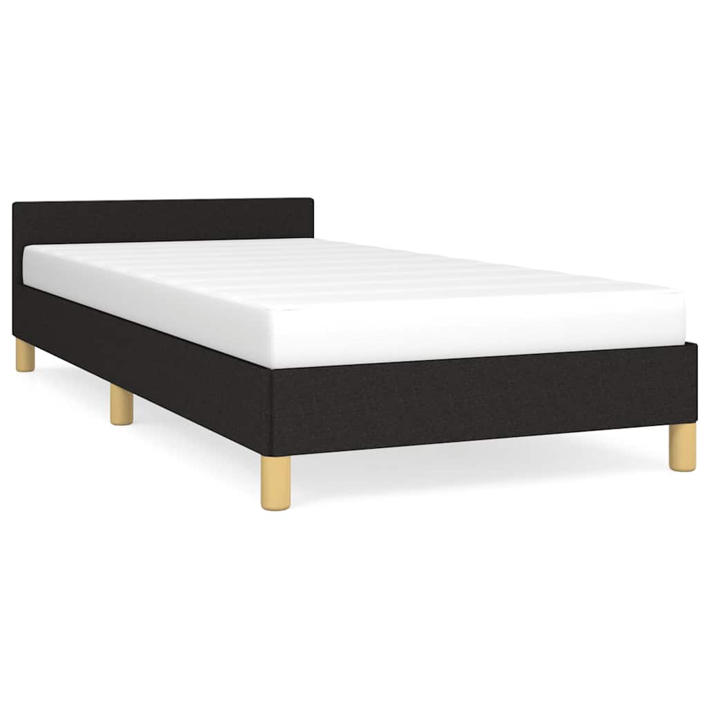Okvir za krevet bez madraca crni 100x200 cm od tkanine