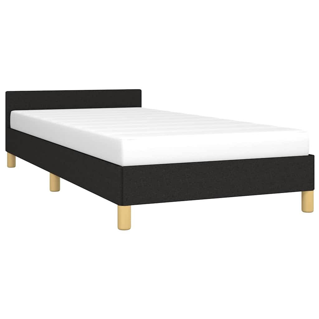 Okvir za krevet bez madraca crni 100x200 cm od tkanine