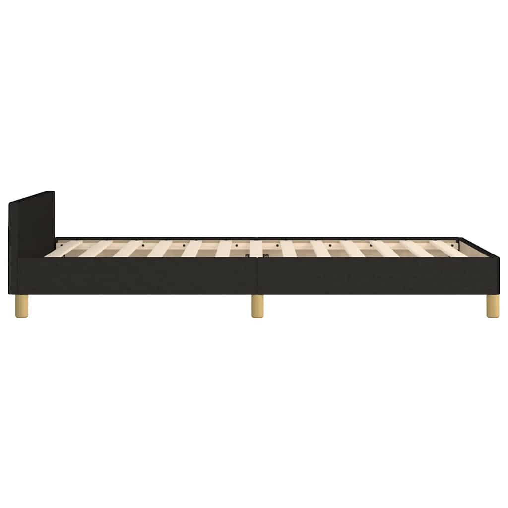 Okvir za krevet bez madraca crni 100x200 cm od tkanine