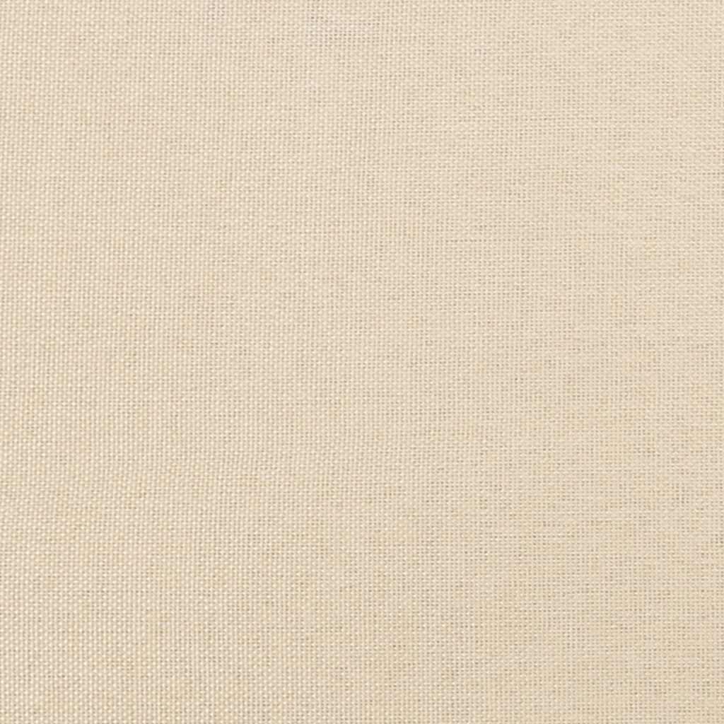 Okvir za krevet bez madraca krem 180 x 200 cm od tkanine