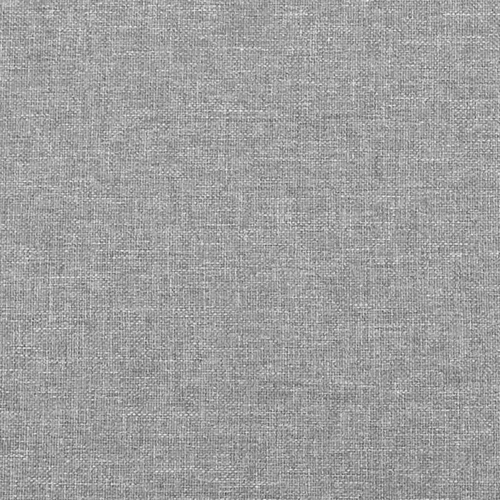 Okvir za krevet bez madraca svjetlosivi 200 x 200 cm od tkanine
