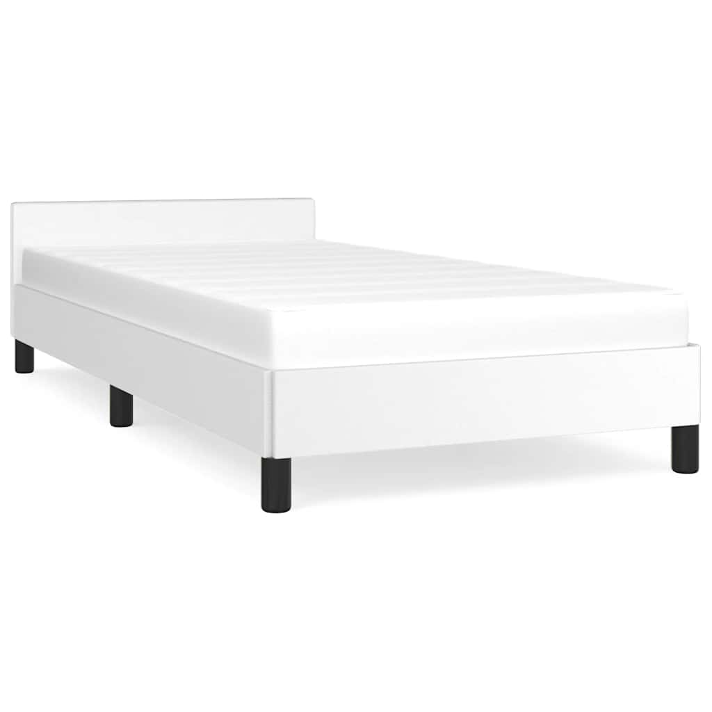 Okvir za krevet s uzglavljem bez madraca bijeli 80x200 cm