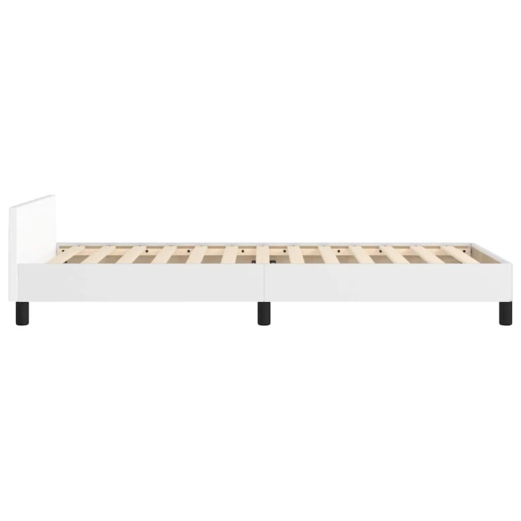 Okvir za krevet s uzglavljem bez madraca bijeli 80x200 cm