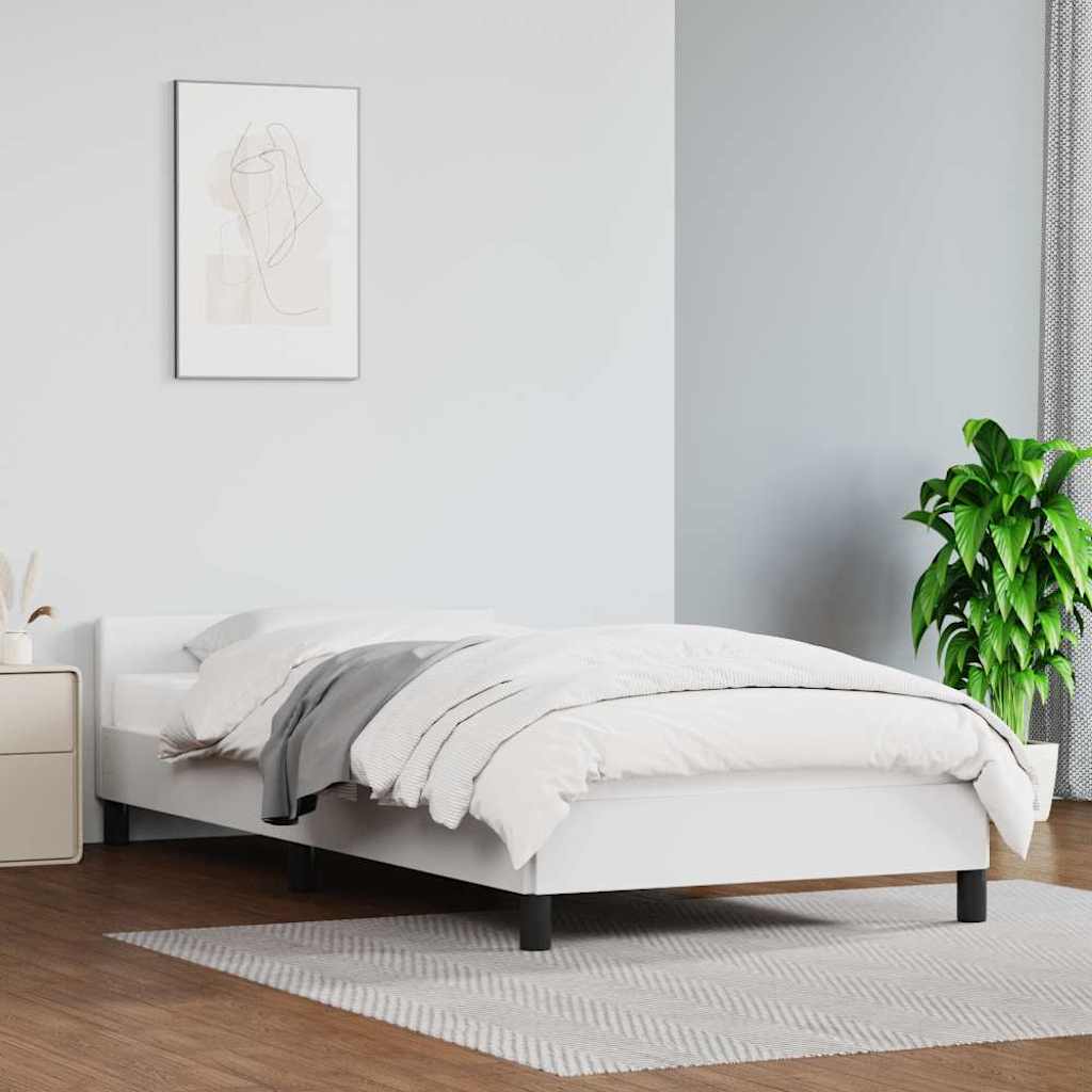 Okvir za krevet s uzglavljem bez madraca bijeli 80x200 cm