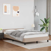 Okvir za krevet s uzglavljem bez madraca cappuccina 120x200 cm