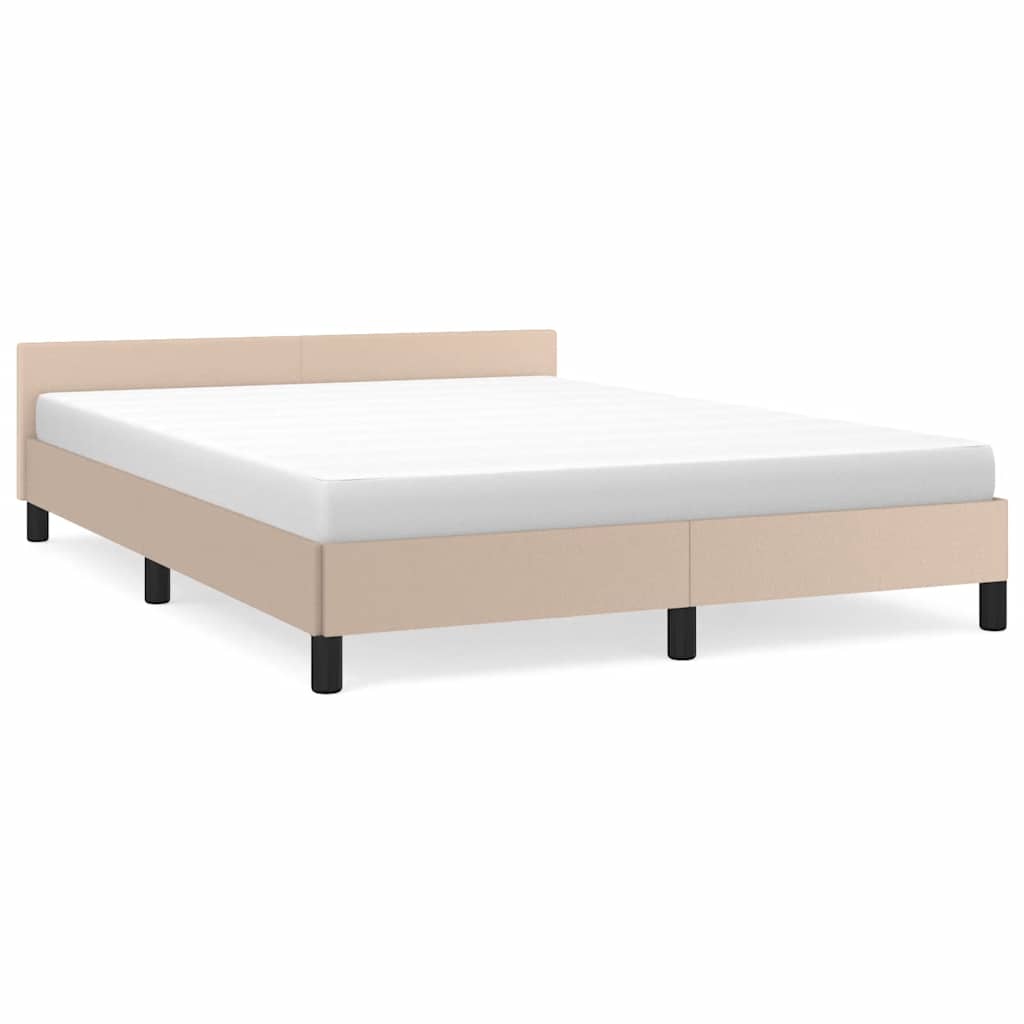 Okvir za krevet s uzglavljem bez madraca cappuccina 140x190 cm