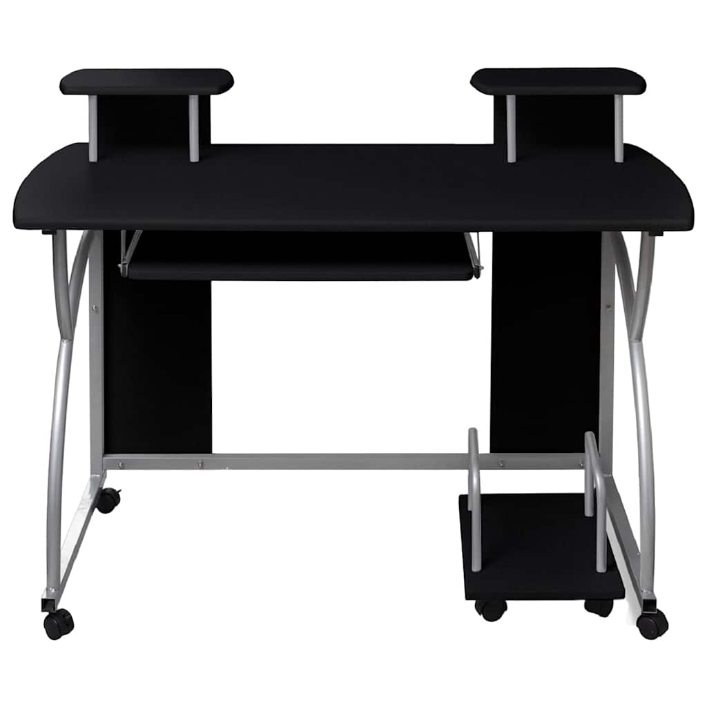 Stol za računalo crni 110 x 52 x 88,5 cm od konstruiranog drva