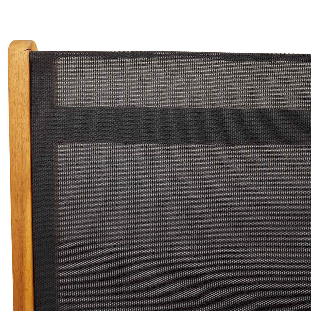 Sklopive vrtne stolice 4 kom masivno bagremovo drvo i tekstilen