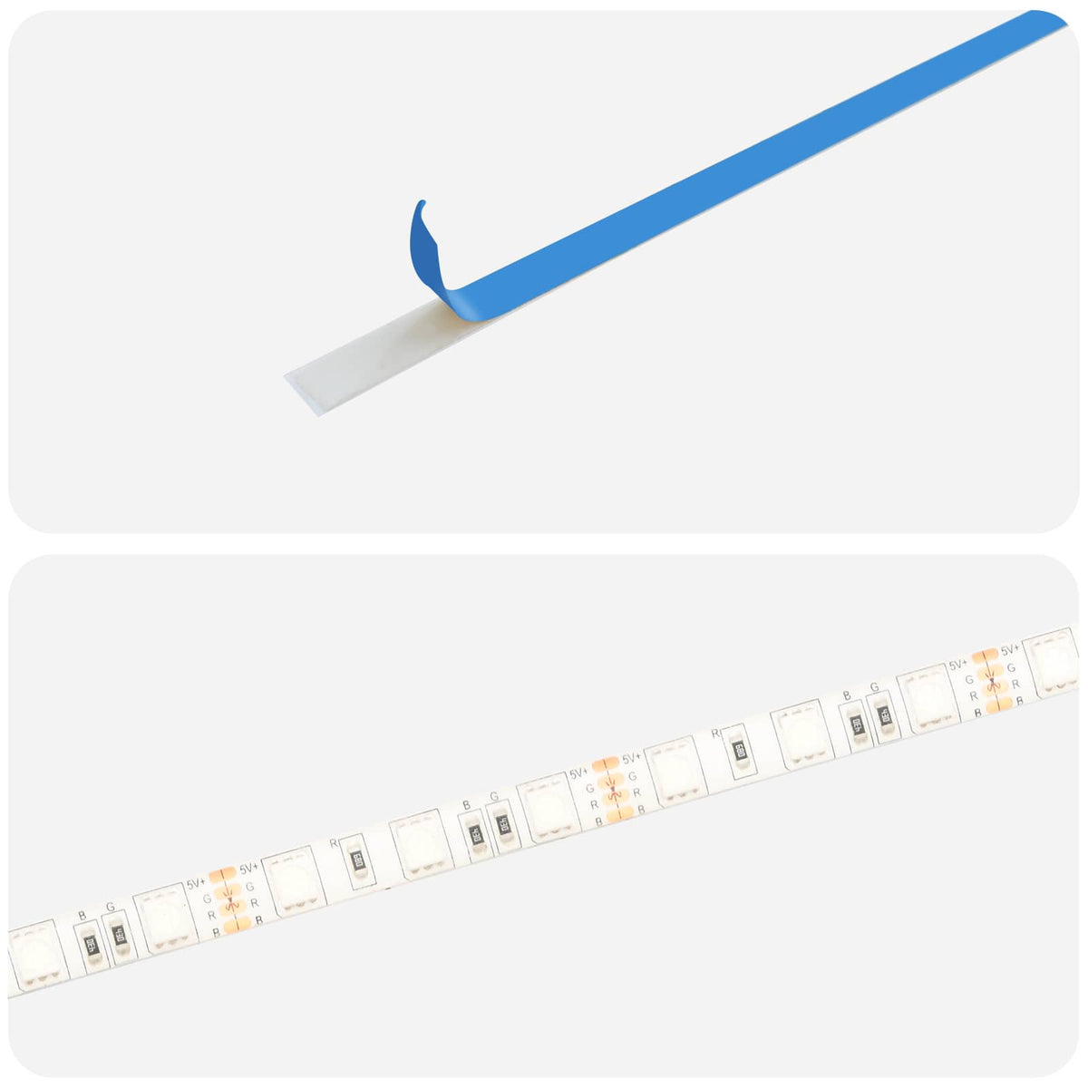 LED traka s LED trakama Crna 180 cm SMD5050
