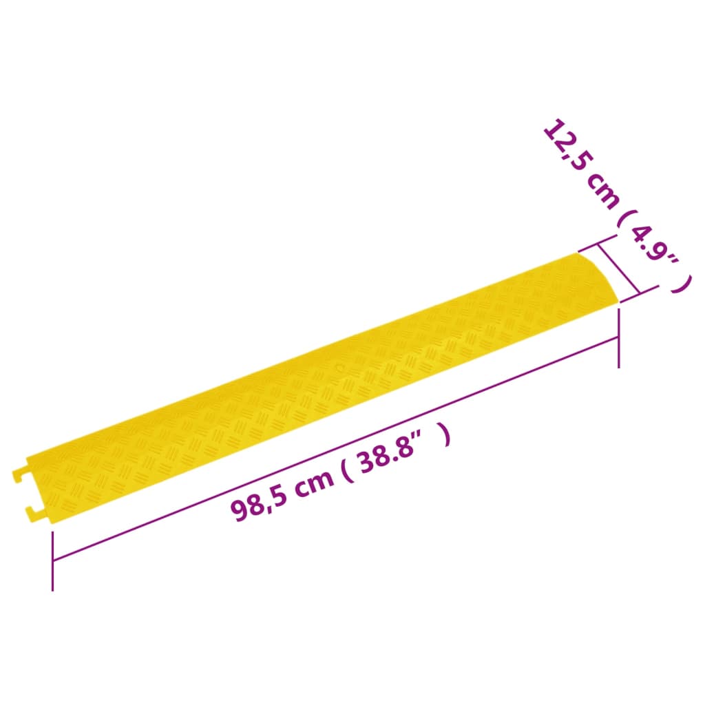 Rampe za zaštitu kabela 2 kom 98,5 cm žute