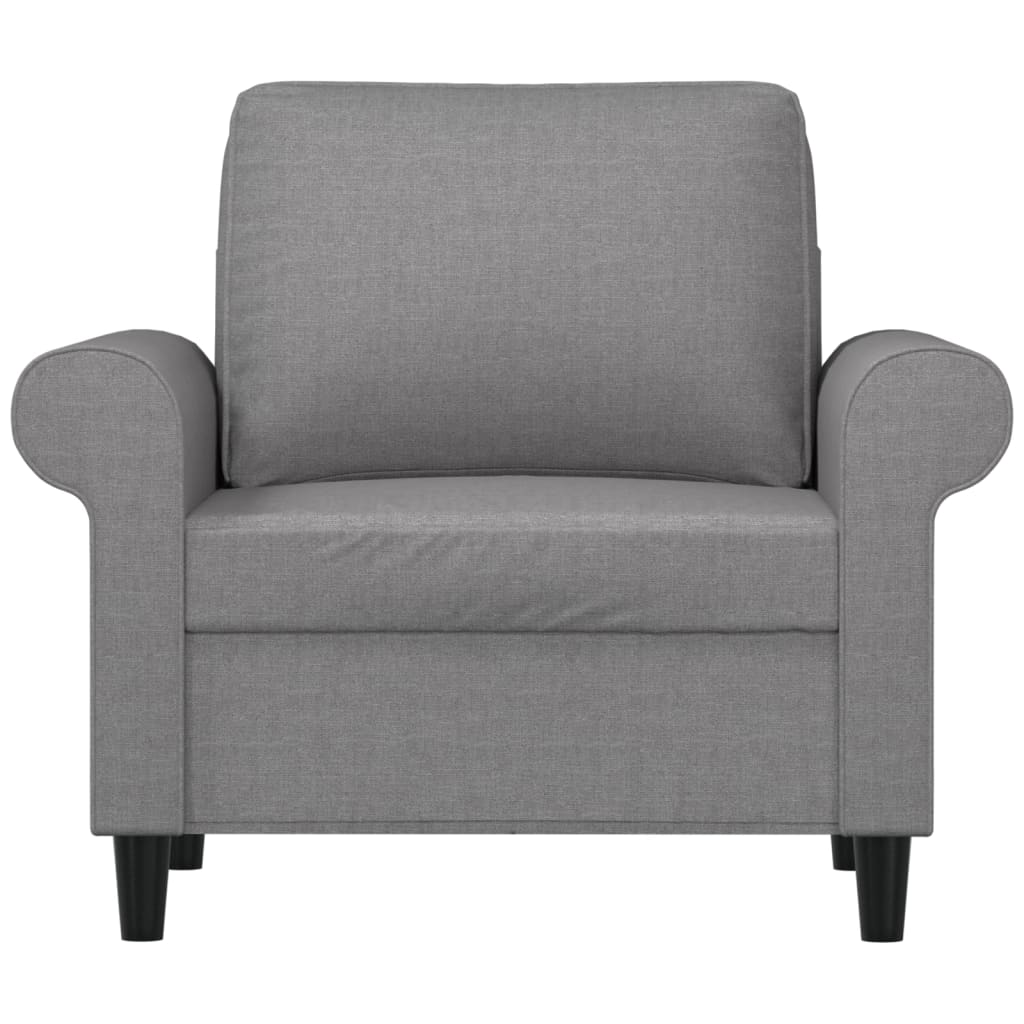 Fotelja svjetlosiva 60 cm od tkanine