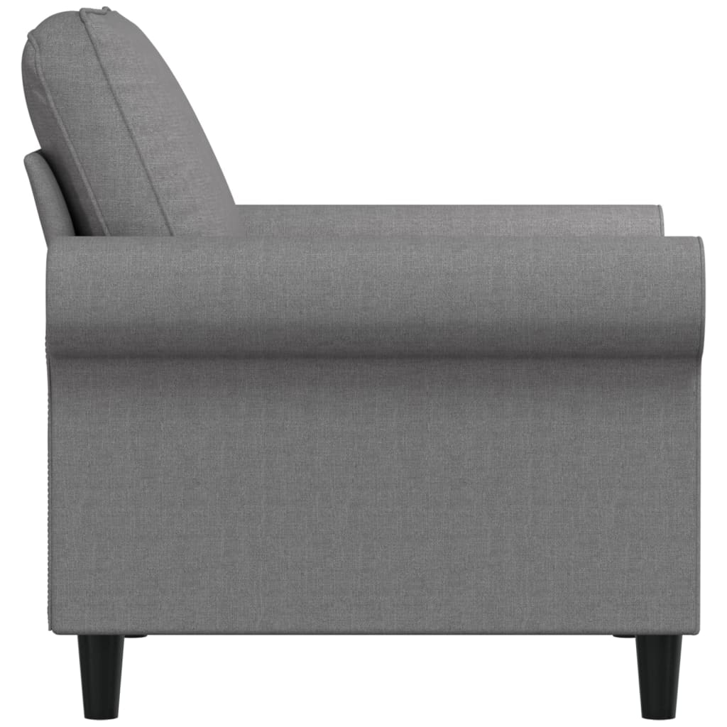 Fotelja svjetlosiva 60 cm od tkanine