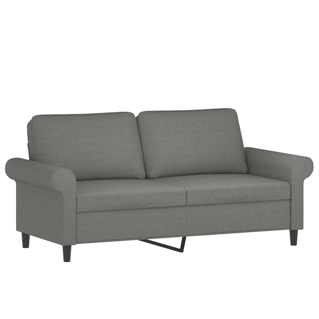 Dvosjed od tkanine tamnosivi 140 cm