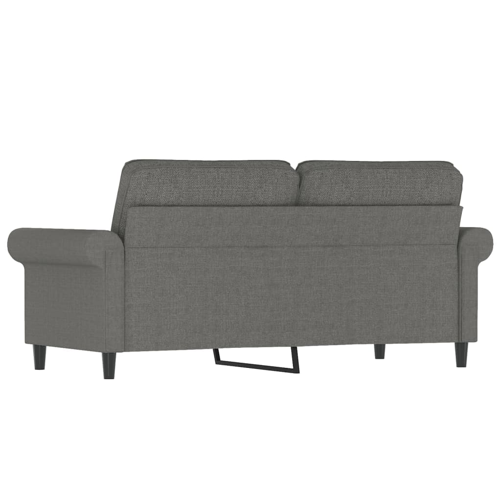 Dvosjed od tkanine tamnosivi 140 cm