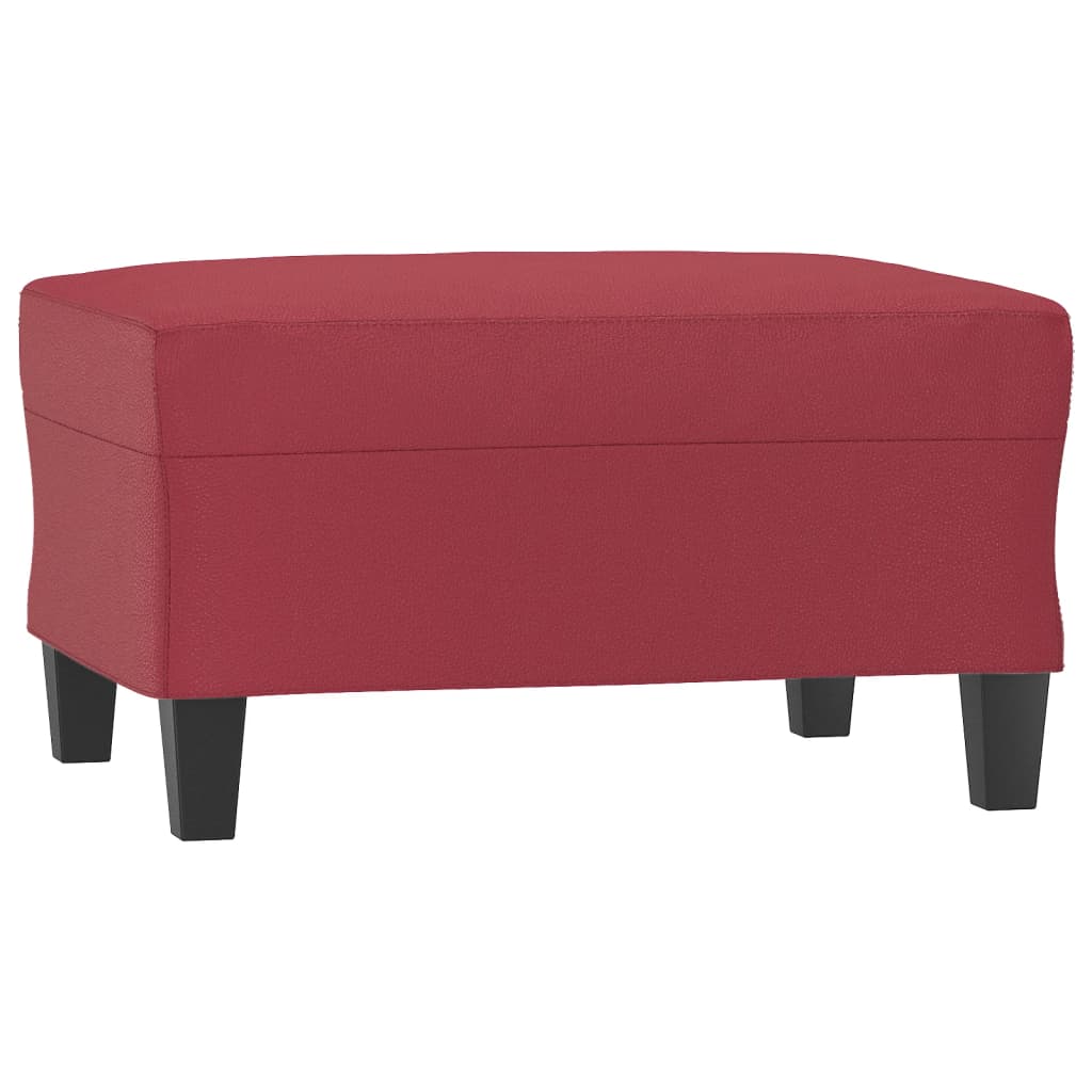 Tabure crvena boja vina 70 x 55 x 41 cm od umjetne kože