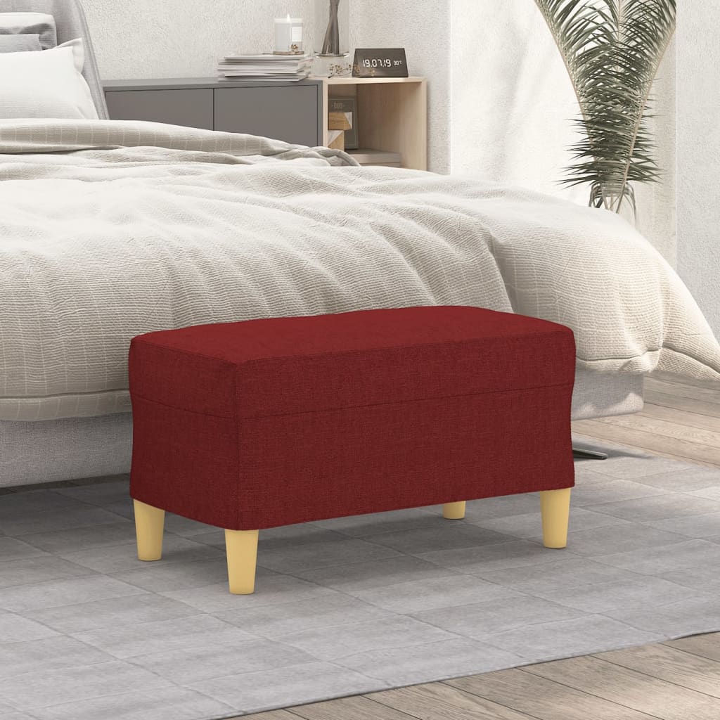 Klupa Crvena boja vina 70 x 35 x 41 cm od tkanine
