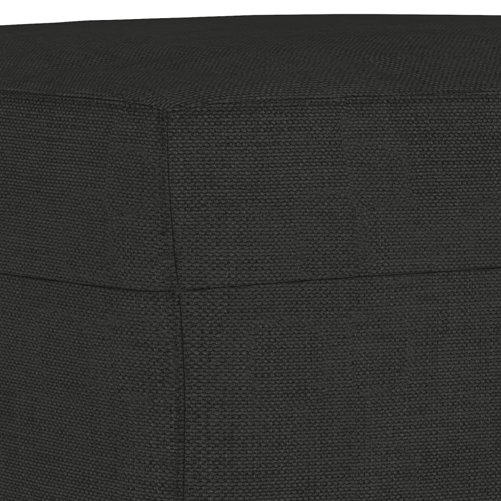 Klupa crna 100x35x41 cm od tkanine