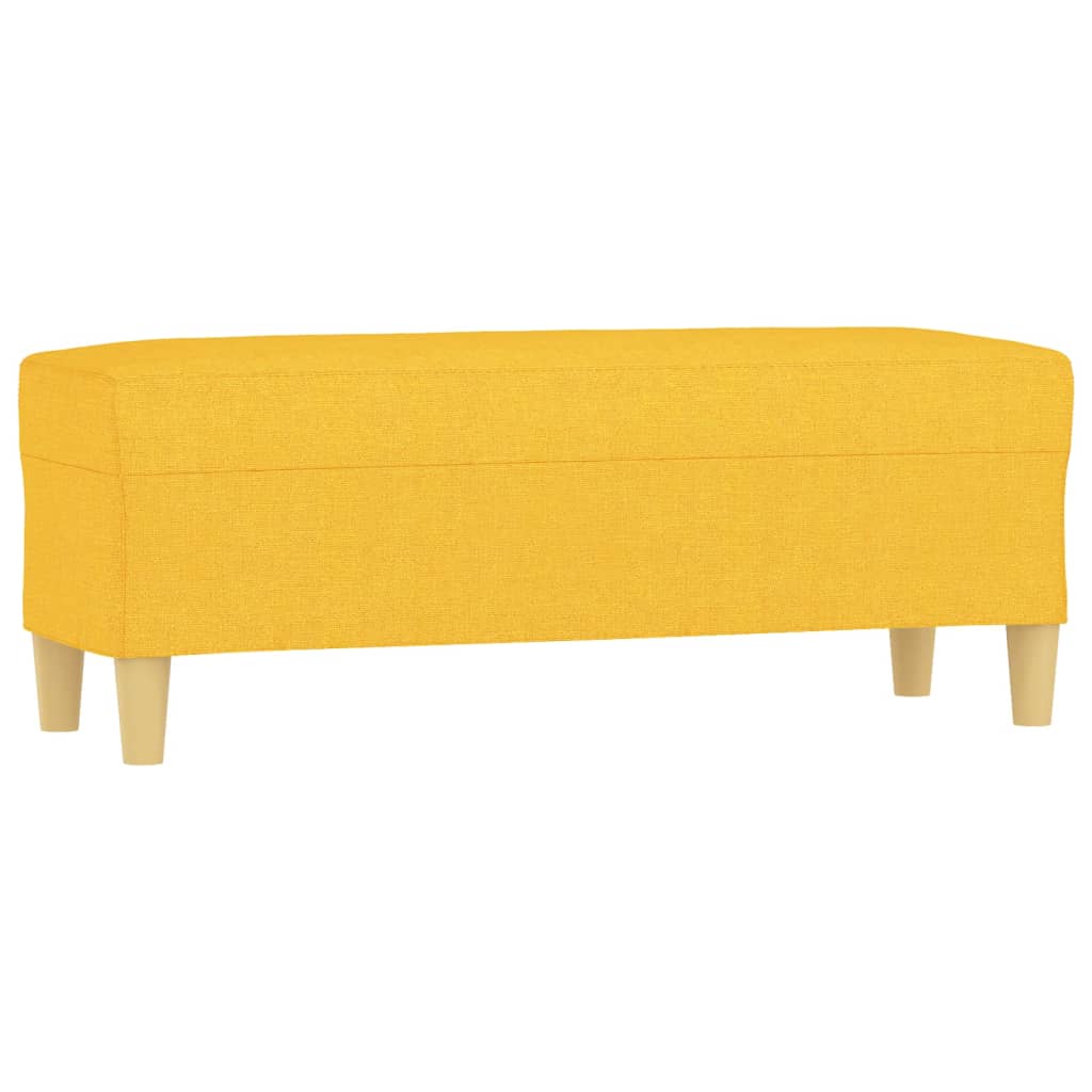 Klupa Svjetložuta 100 x 35 x 41 cm od tkanine