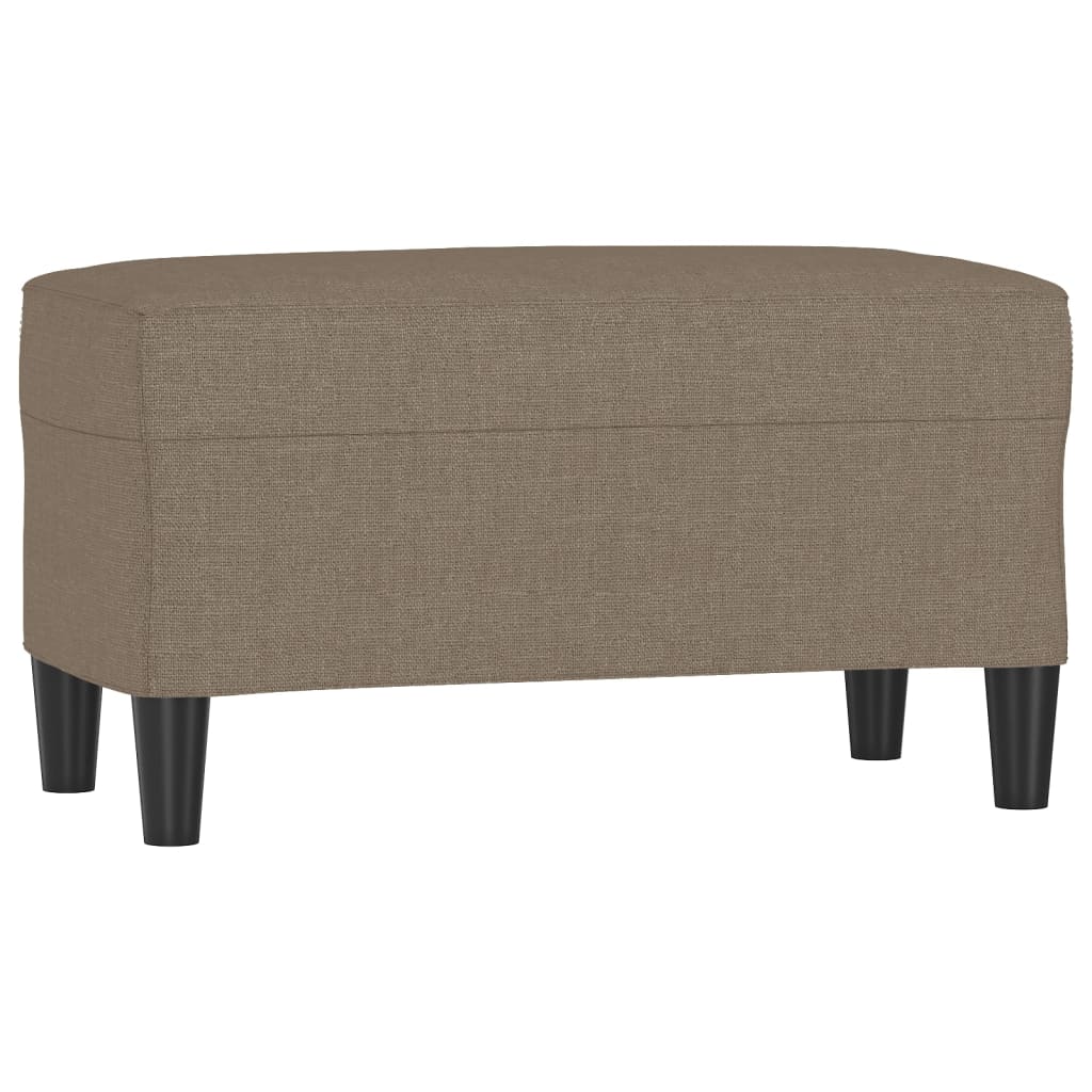 Klupa smeđesiva 70 x 35 x 41 cm od tkanine