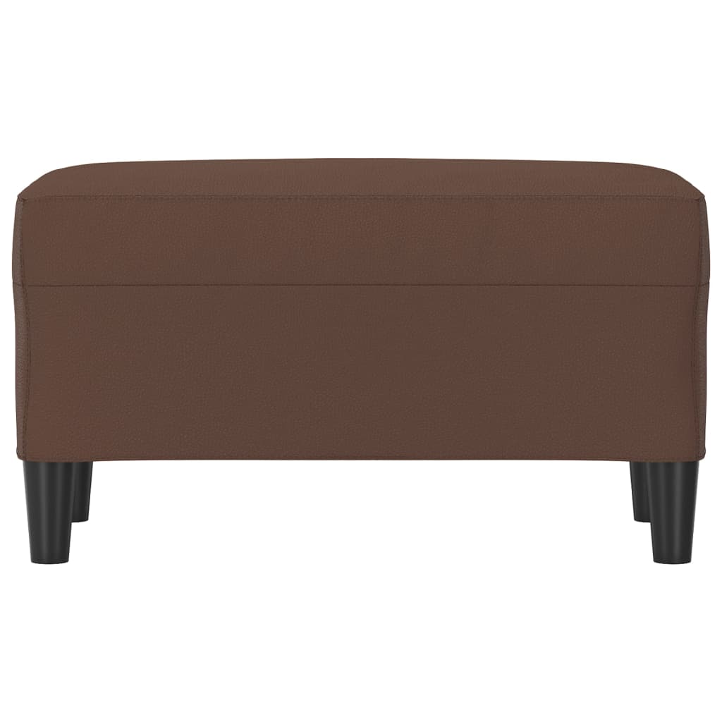 Klupa smeđa 70 x 35 x 41 cm od umjetne kože