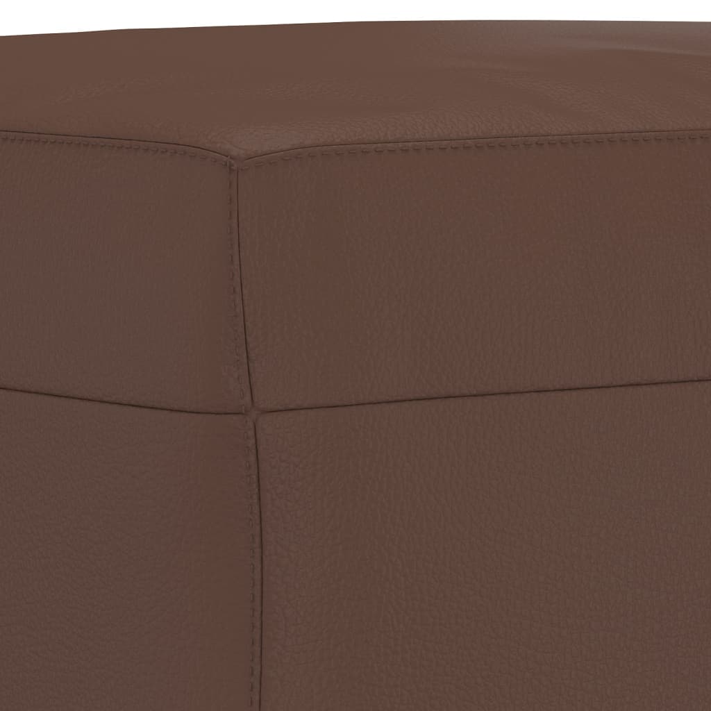 Klupa smeđa 70 x 35 x 41 cm od umjetne kože