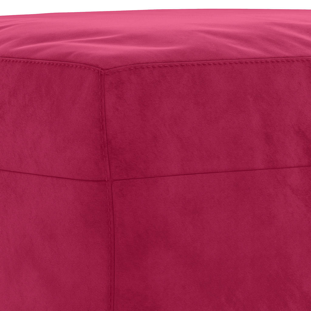 Klupa crvena boja vina 70 x 35 x 41 cm baršunasta