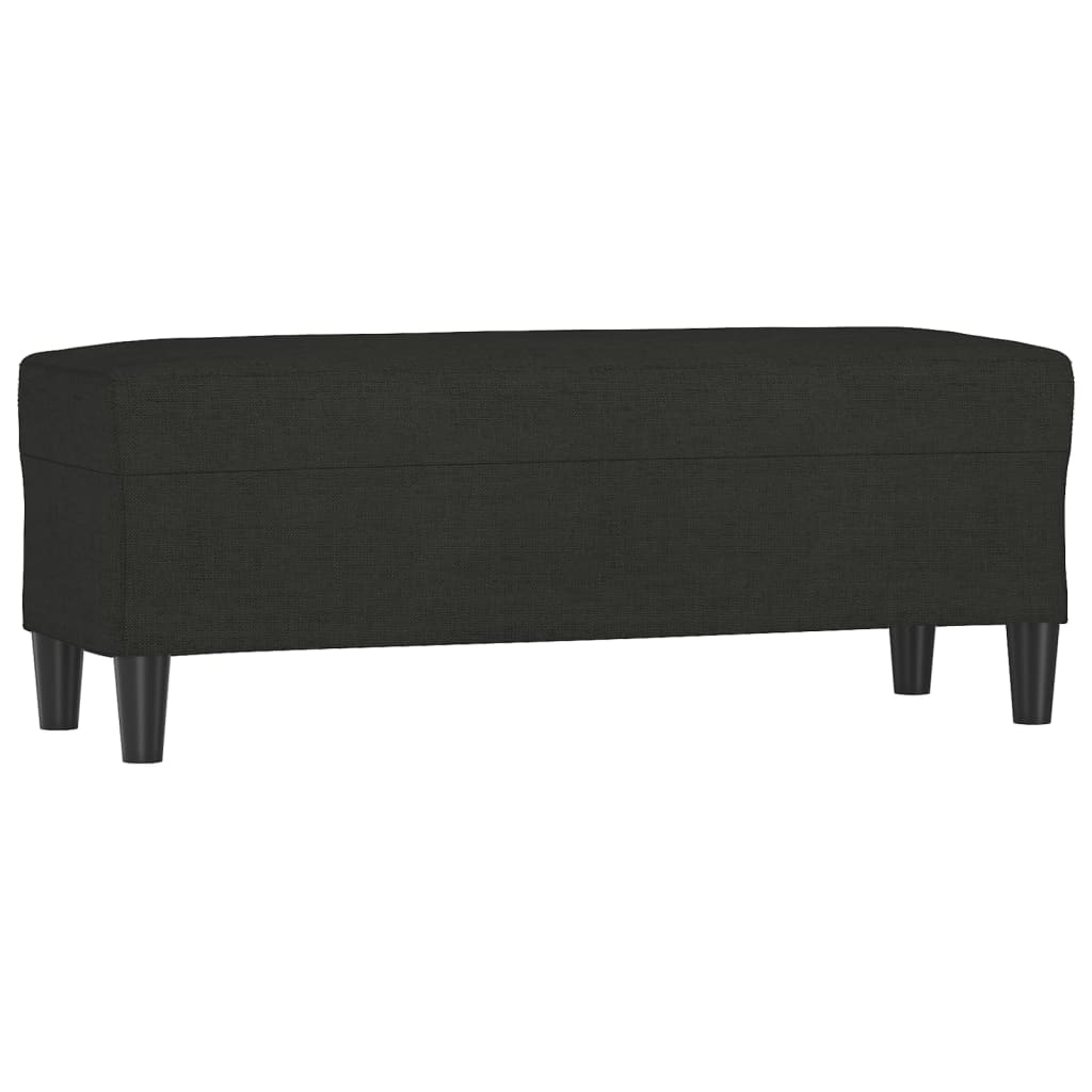 Klupa crna 100x35x41 cm od tkanine