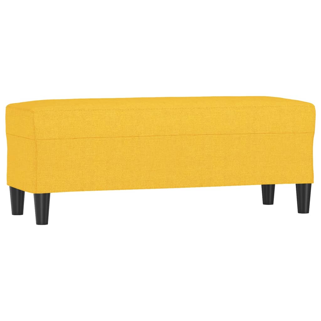 Klupa Svjetložuta 100 x 35 x 41 cm od tkanine