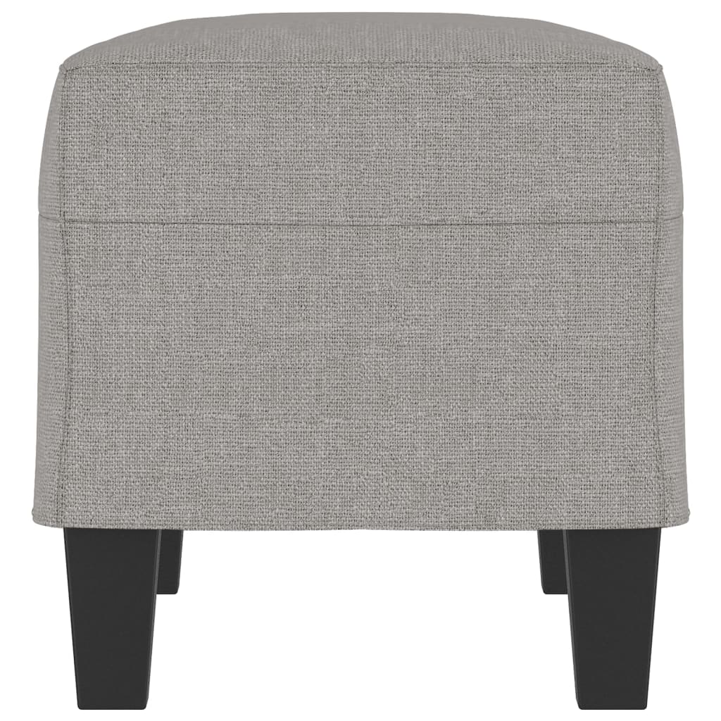 Klupa svjetlosiva 70 x 35 x 41 cm od tkanine