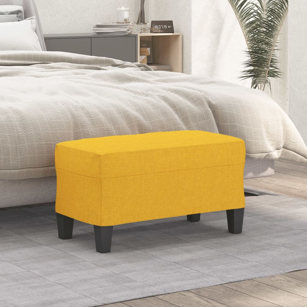 Klupa Svjetložuta 70 x 35 x 41 cm od tkanine