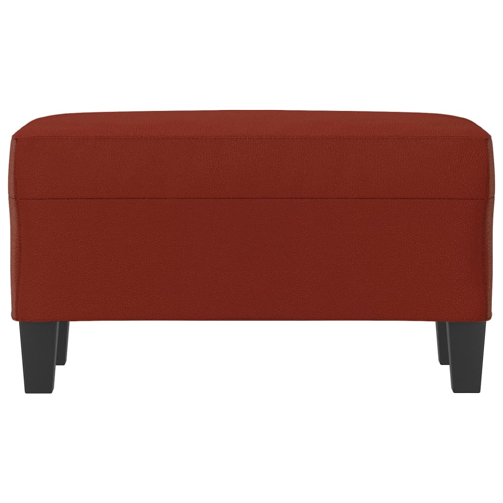 Klupa crvena boja vina 70 x 35 x 41 cm od umjetne kože