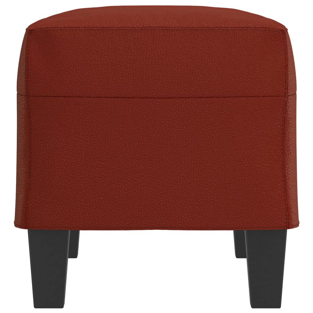 Klupa crvena boja vina 70 x 35 x 41 cm od umjetne kože