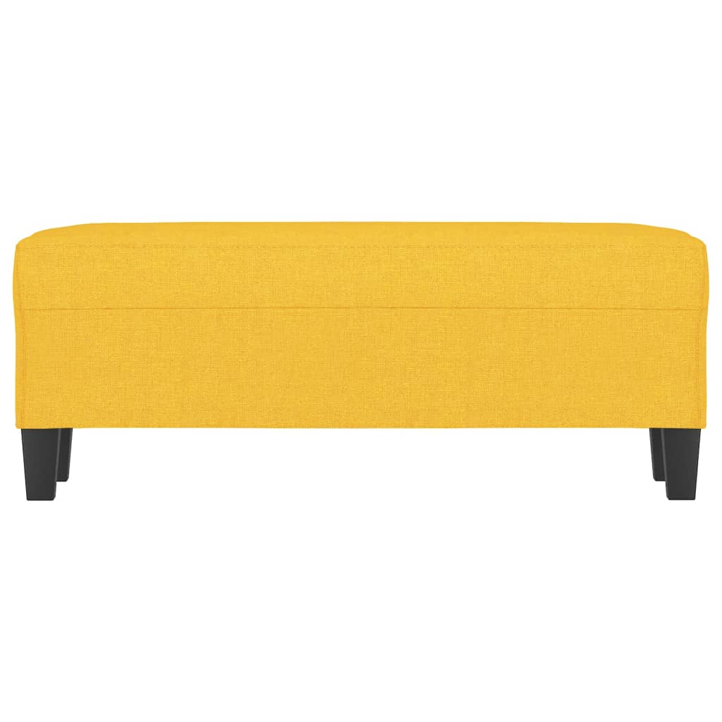 Klupa Svjetložuta 100 x 35 x 41 cm od tkanine