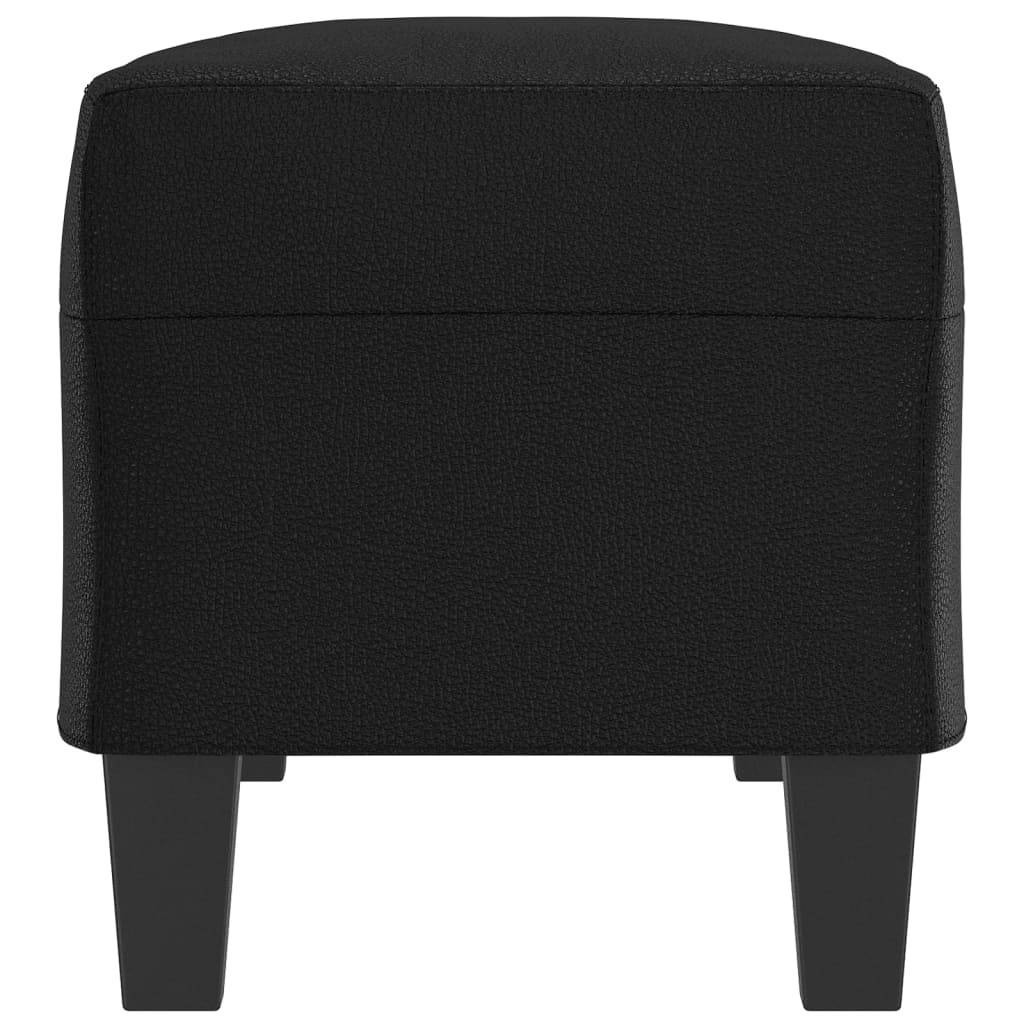 Klupa crna 100 x 35 x 41 cm od umjetne kože