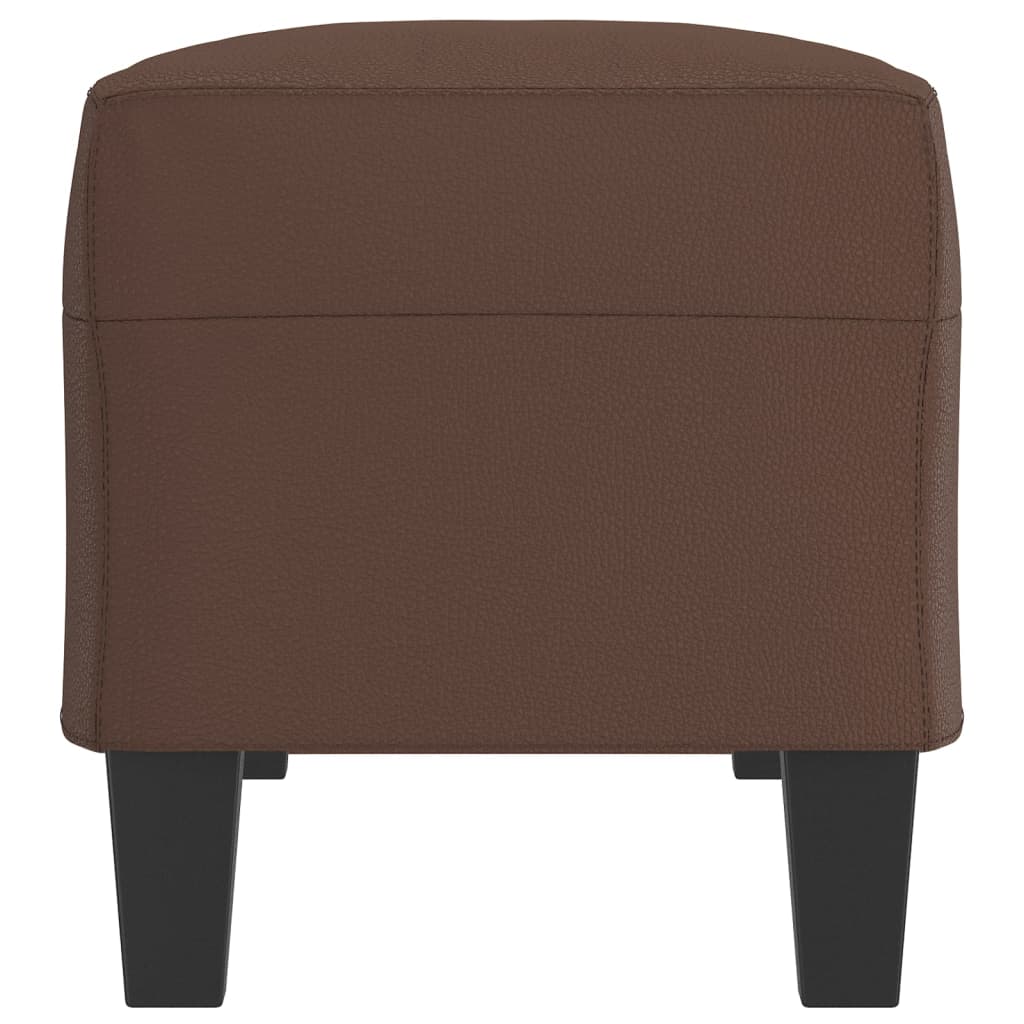 Klupa smeđa 100 x 35 x 41 cm od umjetne kože