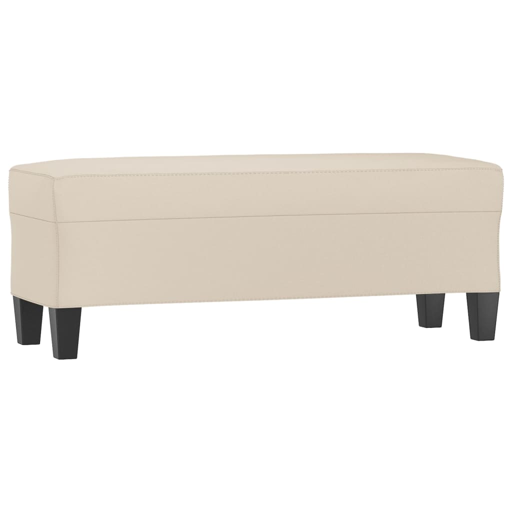 Klupa krem 100x35x41 cm od mikrovlakana