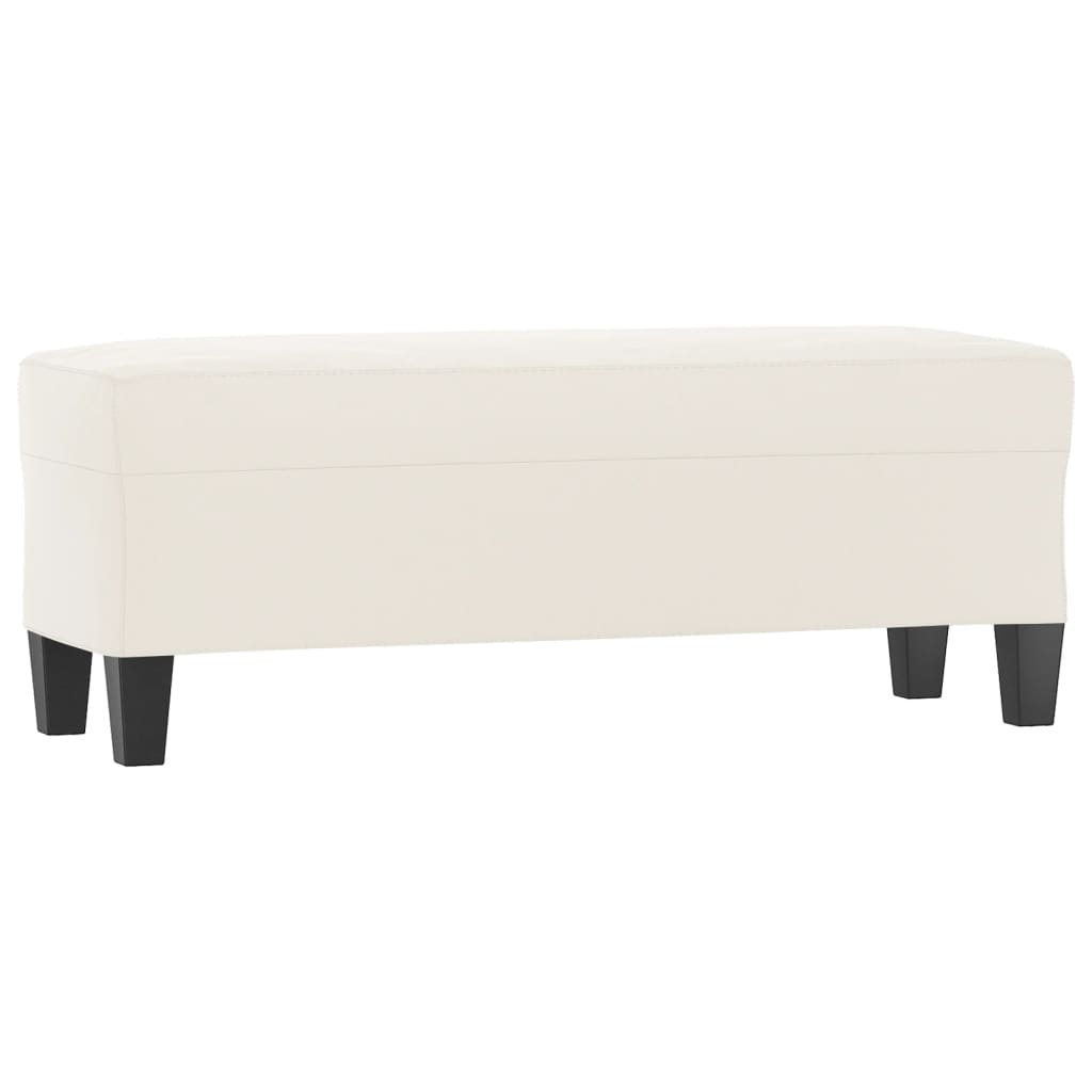 Klupa bež 100x35x41 cm od mikrovlakana