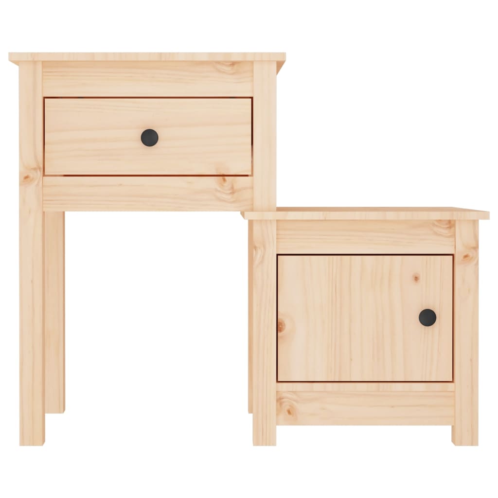 Noćni ormarići 2 kom 79,5 x 38 x 65,5 cm od masivne borovine