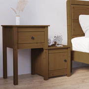Noćni ormarić boja meda 79,5 x 38 x 65,5 cm od masivne borovine