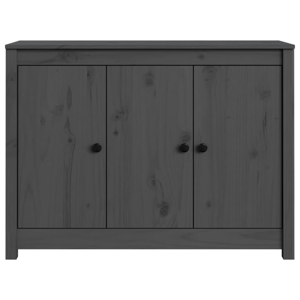 Komoda sivi 100 x 35 x 74 cm od masivne borovine