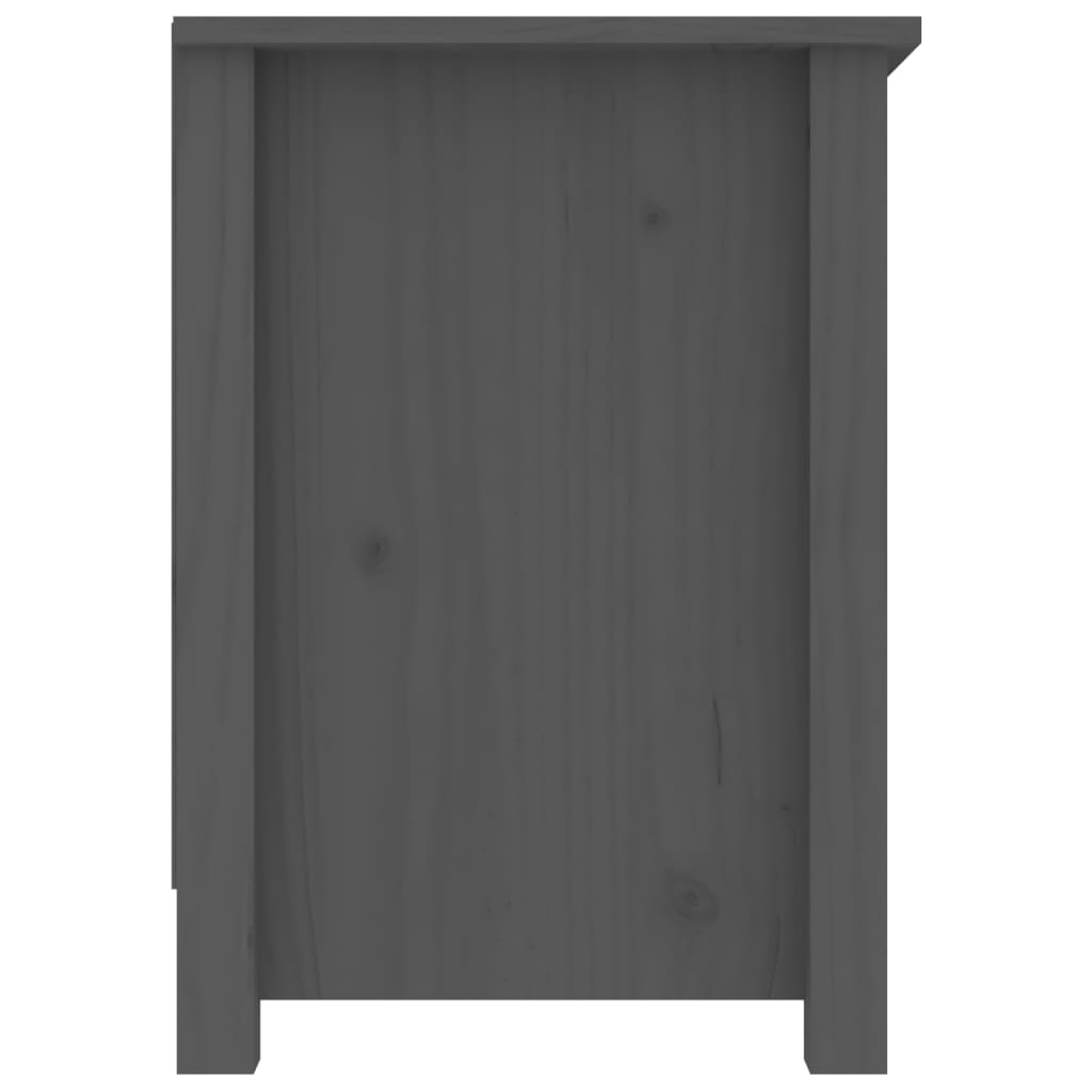 TV ormarić sivi 103 x 36,5 x 52 cm od masivne borovine