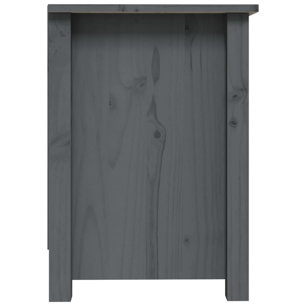TV ormarić sivi 70 x 36,5 x 52 cm od masivne borovine