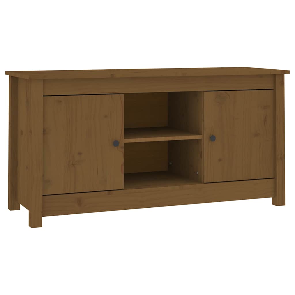 TV ormarić boja meda 103 x 36,5 x 52 cm od masivne borovine