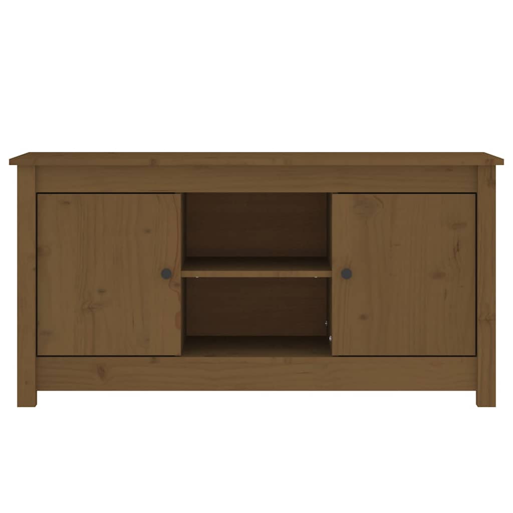 TV ormarić boja meda 103 x 36,5 x 52 cm od masivne borovine