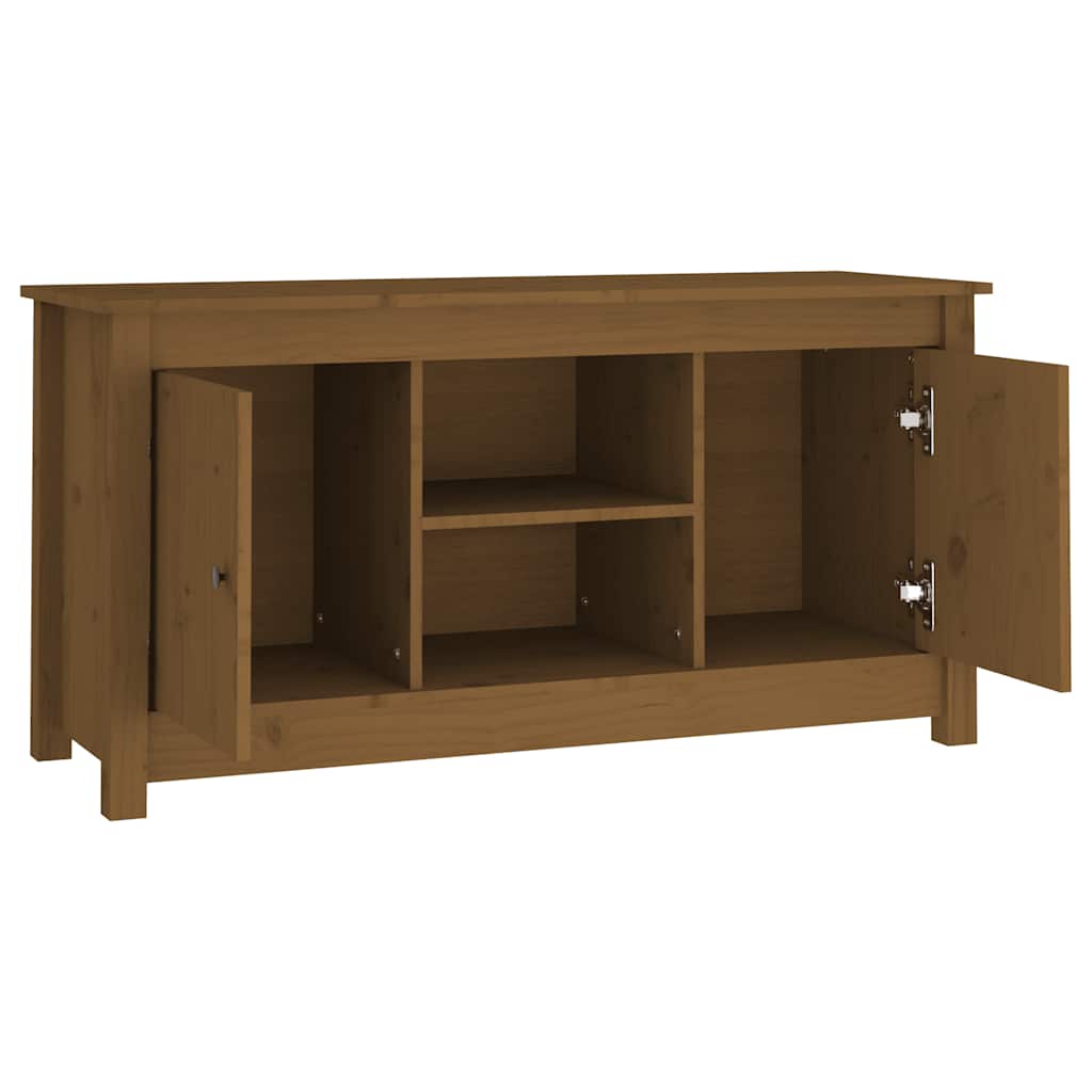 TV ormarić boja meda 103 x 36,5 x 52 cm od masivne borovine